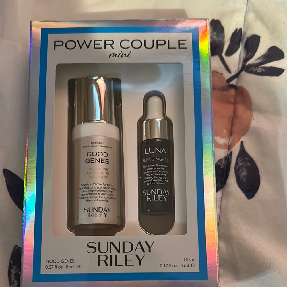 Sunday Riley Power Couple Mini Set - White and Silver